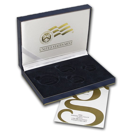 OGP Box & COA - 2006 (W) 4-Coin Burnished Gold American Eagle Set OGP Box & COA - 2006 (W) 4-Coin Burnished Gold American Eagle Set